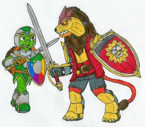Franklin the Green Knight VS King Simaz